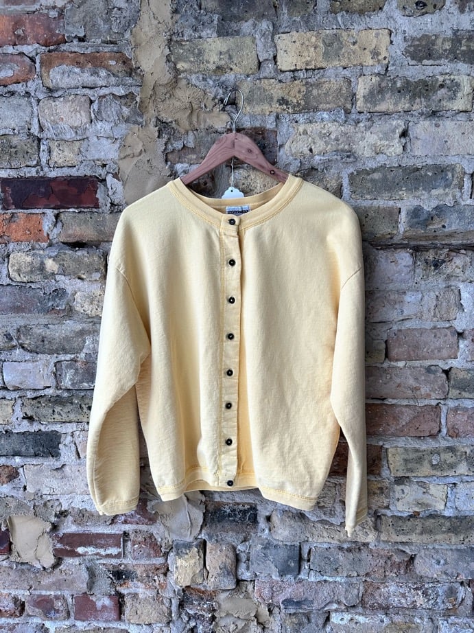 Cardi sweater in canary