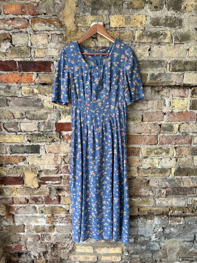 Pleat prairie dress